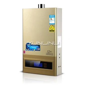 Plynový Ohrievač Vody Inteligentné Konštantná Teplota Silné Zlato Plyn / Skvapalnený Plyn 12L JSQ24-HM12