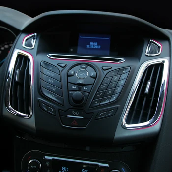 Auto Styling výbava príslušenstvo interiéru zásuvky dekorácie krúžok 5 ks/set pre Ford focus 3 2012 2013