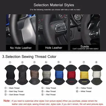 Ručné Šitie Auto Volant, Kryt Individuálne Prispôsobiť Čierny Semiš Kožené pre Mazda 3 6 Axela Atenza CX-3-2017