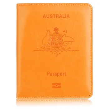 Roztomilý Cestovný Pas Kryt pre Austráliu Kožené Chránič Držiteľa Pasu Prípade na Business Kreditnej Karty Držiteľ Prípade