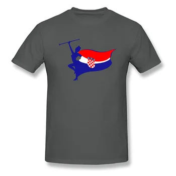 Čistý Kazachstan Mužov Chorvátsku Vlajku Logo T Shirt Prispôsobené Tees Slim Fit Značky Samovraždu Výpis Tee Košele Kvalitné Tričko