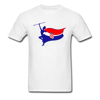 Čistý Kazachstan Mužov Chorvátsku Vlajku Logo T Shirt Prispôsobené Tees Slim Fit Značky Samovraždu Výpis Tee Košele Kvalitné Tričko