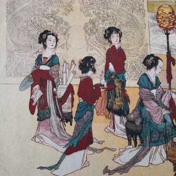 Čína staré hodváb Thangka ako visí maľovanie Výšivky Obrázok Maľovanie Kaligrafie