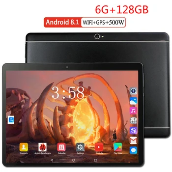 2020 Nový 10 palcový Tablet PC Octa-Core 6GB RAM, 128 GB ROM Dual SIM Kariet Android 8.0 WIFI 3G, 4G FDD LTE Tablet PC 10 10