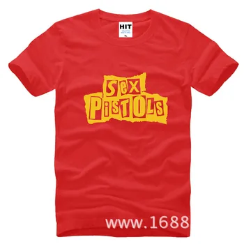 Punk rock Sex Pištole voľné pánske T-Shirt T Shirt Pre Mužov Nové Krátky Rukáv Bavlna Ležérny Top Tee Camisetas Masculina