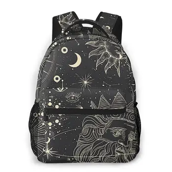 Priestor 2021 Batohy Bežné Batoh Súhvezdí Vesmír, Planéta Ručne kreslené Symboly Žena Školské tašky Človeka Tašky