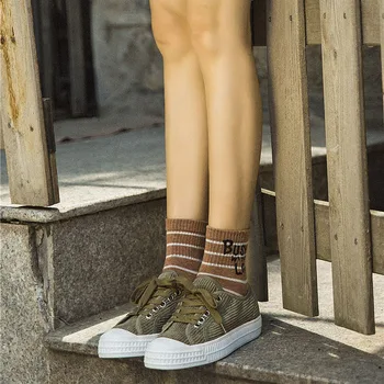 6pairs Klasické Prekladané Bavlna Ženy Ponožky Umelecké Módne Športový Skateboard Vtipné Krátke Ponožky Bežné Kawaii Nízke Ponožky Žena
