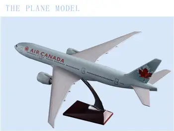 47 cm, Boeing 777 Modelu Lietadla Spojené Štáty, Kanada Airlines Lietadlo Model Živice NÁS/CA Airbus dýchacích ciest Model Stáť Plavidlá Darček Hračka