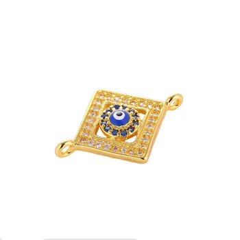 5 ks Micro Pave Šperky, Zirkón Smalt Zlým Okom zobrazili kľúčové tlačidlá Pre Šperky, Takže Diy Remeslá, Veľkoobchod Korálky Bijoux Šperky Zistenia
