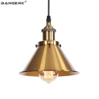 Bronz Vintage Priemyselné Prívesok Lampa Loft Dekor Železa Tienidlo Edison Svetlo Závesné Osvetlenie Cafe Bar Domov Starožitné Droplight