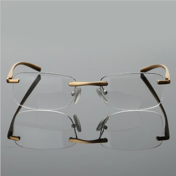 Okuliare Bifocal okuliare na Čítanie , kovový rám, zlatá farba dobrej kvality