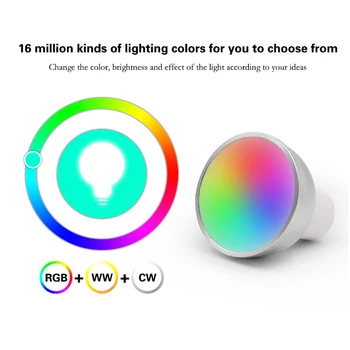 RGB Smart Žiarovky WiFi Smart Svetlo Lampy Aplikáciu Diaľkové Ovládanie 5W LED Pre Amazon Alexa Domovská stránka Google Asistent Smart Home Žiarovka