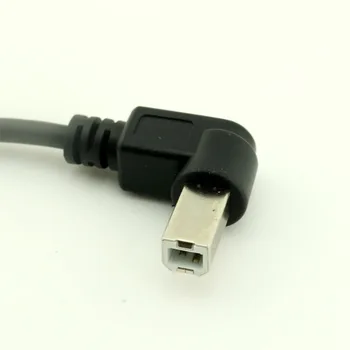 1pcs USB 2.0 B Muž v Pravom Uhle k B Ženské Panelu Pripojiť Tlačiareň Predlžovací Kábel 1 METROV