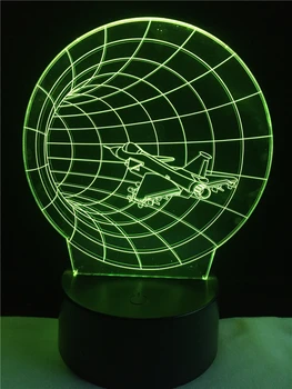 Nápadité Dekoratívne Osvetlenie Kábel Stroj Času 3D LED USB Spálňa Nočné Svetlo Multicolor stolná Lampa Domov Strán Dary