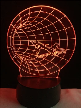 Nápadité Dekoratívne Osvetlenie Kábel Stroj Času 3D LED USB Spálňa Nočné Svetlo Multicolor stolná Lampa Domov Strán Dary