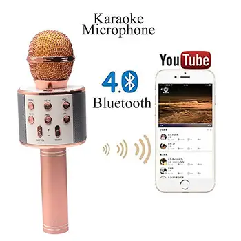 FELYBY WS858 Bluetooth Mikrofón Bezdrôtový Karaoke Mikrofón Kondenzátora Magic Mikrofón KTV Spev Reproduktor Hráč Mic