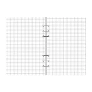 A5 A6 A7 Loose Leaf Notebook Náhradná Špirála Binder Plánovač Vnútornej Strane vo Vnútri Papiera Mliečne Týždenný Mesačný Plán robiť Line Dot grid