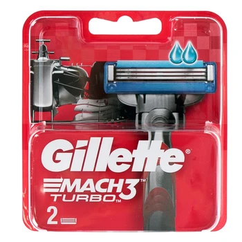 Gillette Mach3 Turbo Aloe Náhradné Kazety, 3 Nože, 2 ks 1244941 na holenie