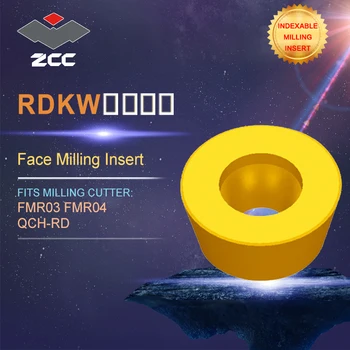 ZCC.CT sústruh vložky RDKW pre otočných profil frézovanie nástroj FMR03 FMR04 QCH-RD na tvár frézovanie vymeniteľné nástroje na frézovanie