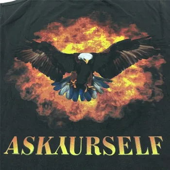 Nadrozmerné vintage Eagle ASKYURSELF T-Shirt Muži Ženy 1:1 Najvyššej Kvality Streetwear Tees ASKYURSELF T tričko