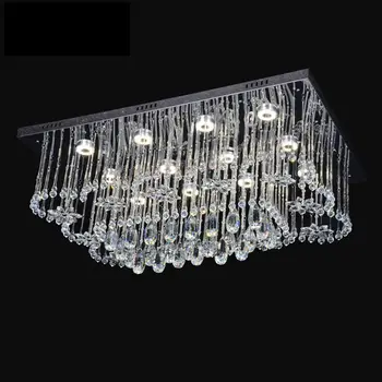Moderné Luxusné Európske K9 kolo Lesk crystal LED luster stropné svetlá kruhové vestibule domova dekoratívne svietidlá