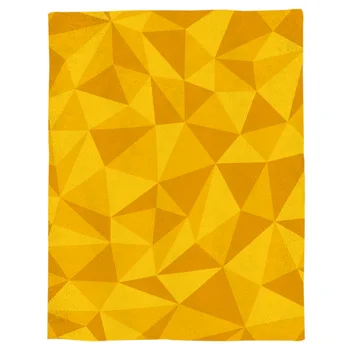 BIGHOUSES Hodiť Deka Nepravidelný Geometrické Grafiky Sploštenie Žltá Teplá Deka Mikrovlákno