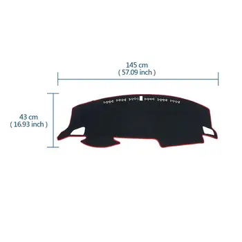 Auto Dvojité Protišmykových Kobercov Panel Kryt Dashmat Auto-styling Príslušenstvo vhodné pre 2006-2019