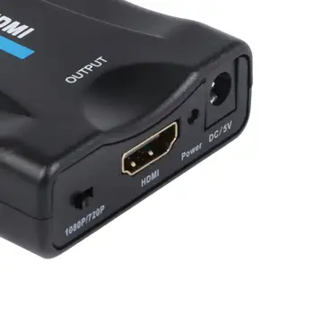 1080P Scart HDMI Video Audio Upscaler Converter Adaptér Pre TV DVD Sky Box PAL Odolné UM