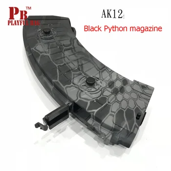 PB Hravé taška Gél loptu zbraň AK12/ mesiac AK47 zelená čierna Python časopis Vonkajšie športové príslušenstvo