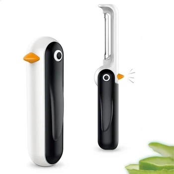 Nové Penguin Skladacie Škrabka Vertikálne Multifunkčné Nehrdzavejúcej Ocele Prenosné Skladacie Ovocie Lúpací Nástroj Kuchyňa Gadget Škrabky