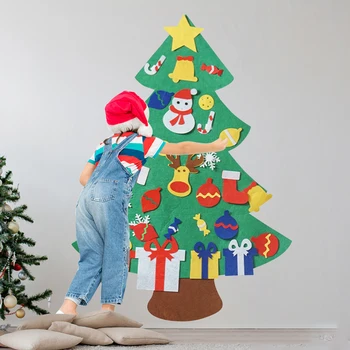 1PC Vianočný Strom Tvar Prívesky DIY Santa Claus Snehuliak Jeleň Vianočný Stromček, Ozdoby na Vianočný Večierok Nový Rok Dekorácie Deti Darček