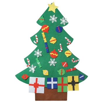 1PC Vianočný Strom Tvar Prívesky DIY Santa Claus Snehuliak Jeleň Vianočný Stromček, Ozdoby na Vianočný Večierok Nový Rok Dekorácie Deti Darček