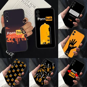 Porn Hub Telefón puzdro Na HUAWEI Honor 6 7 8 S 9 X Mate 10 20 30 som Lite Pro Y7 2019 black Hoesjes Mäkké Funda Celkom Bunky Tpu