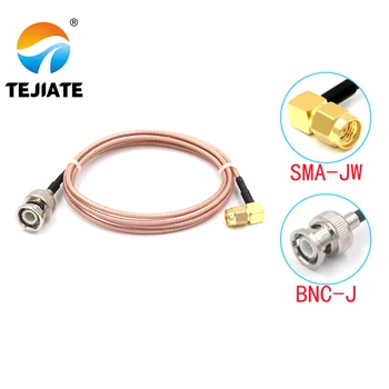 1PCS TEJIATE Adaptér Kábel BNC Na SMA Typ BNC-J Previesť SMA-JW 8-90 CM 1M 1,5 M 2M Dĺžka Konektor RG316 Drôt