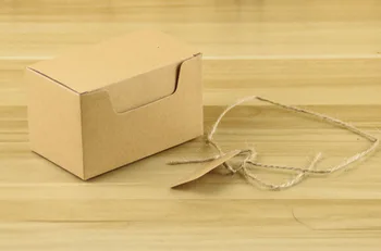 100ks Kraft Papier Package Kartónu Plavidlá Darček Cukríky Box Vianočné Balenie Papierové Krabice Scatoline Bomboniere Hediye Kutusu