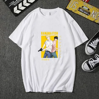 Banán Ryby T-shirt Módne Anime Bežné Dizajn, Unisex Oblečenie