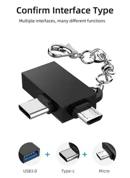 USB Typ-C OTG Kábel, Adaptér Typu C, USB-C OTG Converter Pre Xiao Huawei Samsung Myš Klávesnica USB Disku Flash Telefónu Accessorie
