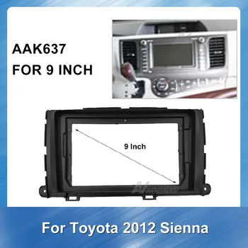 9 autorádia Fascia Pre Toyota Sienna 2011 Stereo Panel Dash Mount Výbava Inštalačný Držiak Rámu