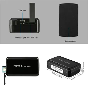 Nové GPS Tracker GPS / LIBIER / GSM / GPRS Tracker Dlhý Pohotovostný Vstavané Magnetizmus 4000mA Batéria Data Logging Geo-plot Alarm