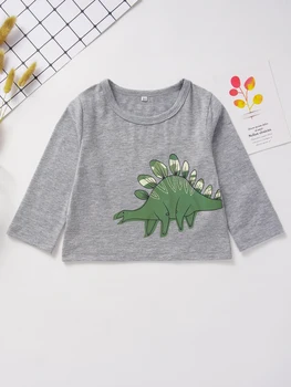 Imcute Novorodenca Chlapec Dievča Oblečenie Dinosaura Topy T-Shirt+Camo Nohavice, Oblečenie, Tepláky