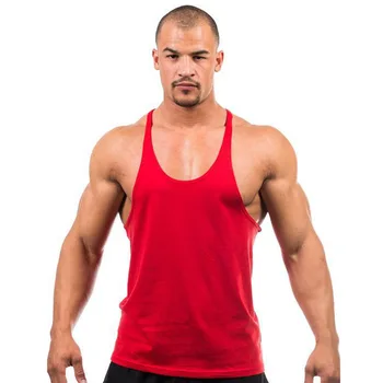 Základné body-building cvičenie vesta bavlna tlač vesta pre mužov fitness oblečenie
