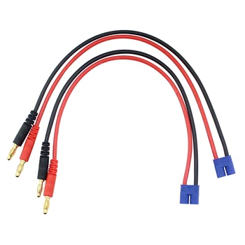 3ks/veľa EC3 Konektor Zapojte do 4 mm Banánové Konektory Batérie Viesť Kábel Adaptéra Line