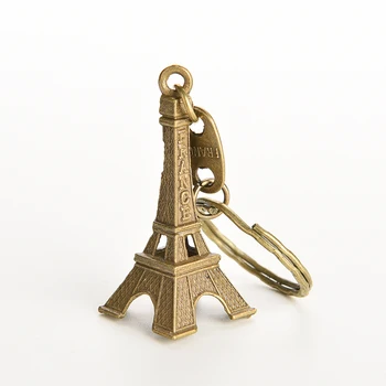 1 KS Krásne Bronzové Tón Parížskej Eiffelovej Veže Na Kúzlo Tlačidla Taška Mobilný Telefón Popruhy Taška Diely Príslušenstvo 5cm