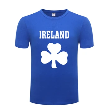 Írsko Ďatelina Tvorivé pánske T-Shirt T Shirt Mužov 2018 Nový Krátky Rukáv O Krk Bavlna Ležérny Top Čaj