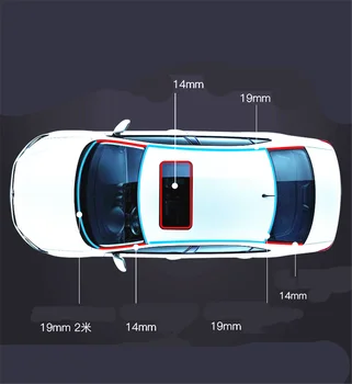 Auto Príslušenstvo tvare T-tesniace pásy, strešné okno čelné sklo rainproof pre BMW 520d 518d 428i 530d 130i 330e M235i Kompaktný