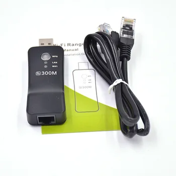 300Mpbs USB Prenosné Bezdrôtové WiFi, Smart TV Network Adapter, Universal HDTV RJ45 Repeater AP WPS pre Samsung LG Sony Xiao TV