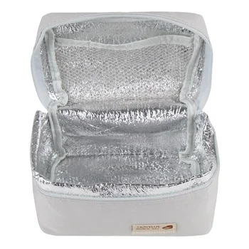 Prenosný Piknikový Izolované Skladovanie Potravín Box Obed Taška Udržať v teple /cool deti Mužov Chladnejšie Lunch Box Sivá