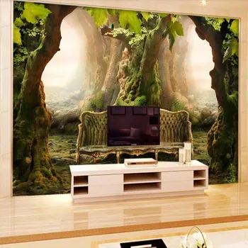 Milofi veľké tapety nástenná maľba vlastné 3D fantasy fairy strom, veľká obývacia izba, spálňa tapetu pozadia nástenná maľba