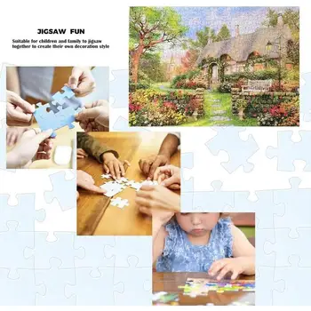 Anglicko Chata 1000 Kusov Dospelých Detí Puzzle Pre Dospelých Obrázku Prispôsobené Puzzle Skladačka Dovolenku Dar Puzzle Assembl P4L7