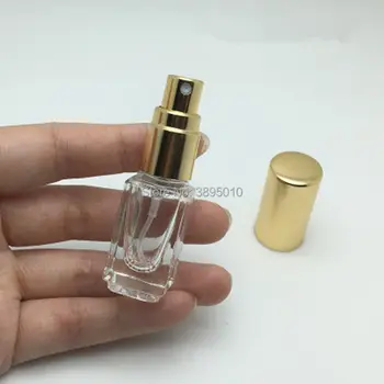 3ml Prázdne Spreji mini sklo Parfum Fľašu Naplniteľné Rozprašovač Prenosné Parfum Vzorku Ampulky transparentné F633